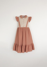 Load image into Gallery viewer, Mod.30.2 Organic coral dress with baby-style collar
