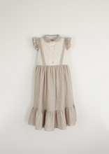 Load image into Gallery viewer, Mod.30.4 Organic sand dress with baby-style collar
