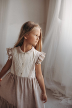 Load image into Gallery viewer, Mod.30.4 Organic sand dress with baby-style collar
