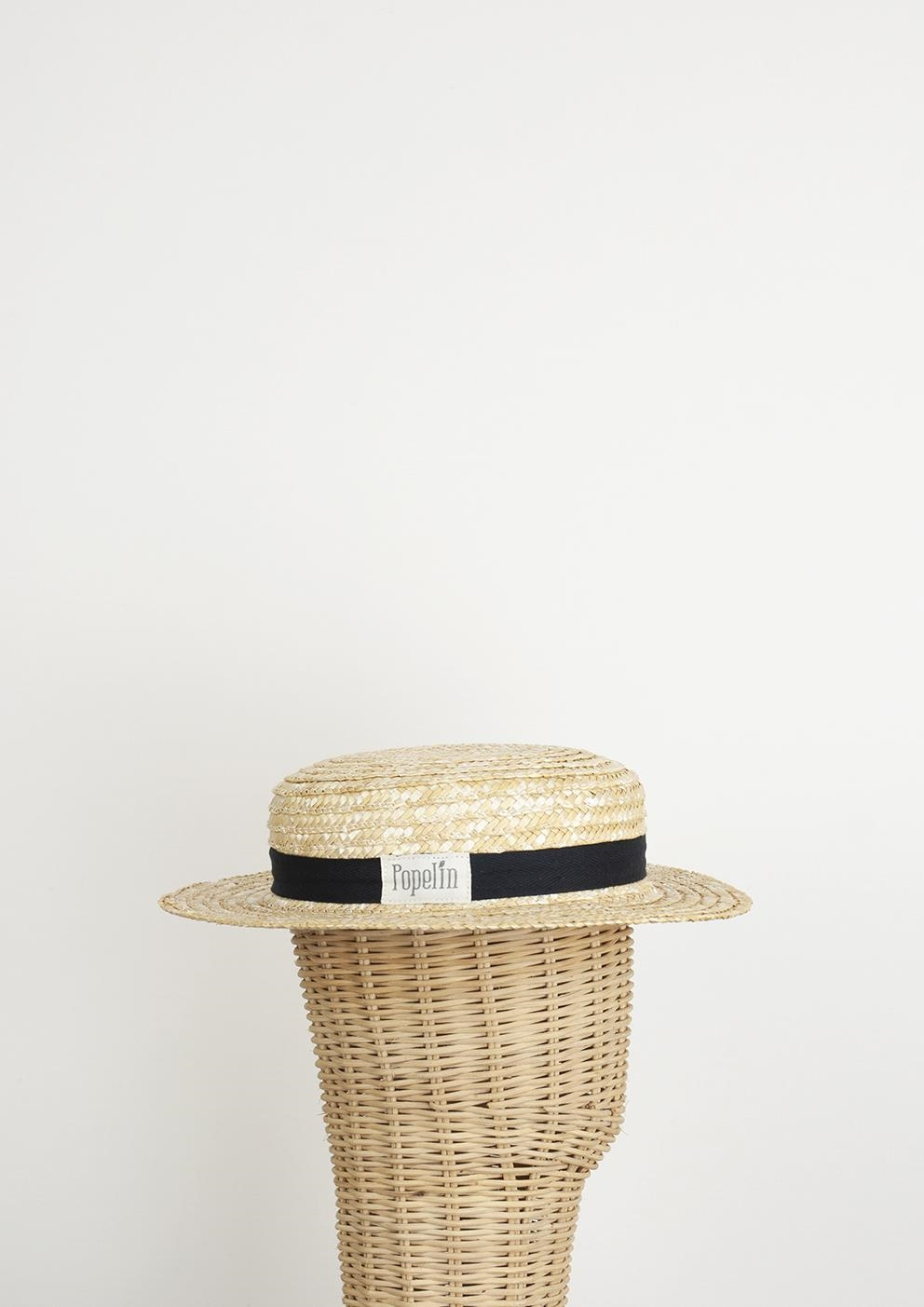 Mod.39.5 Black Natural straw hat