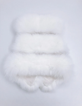 Load image into Gallery viewer, KIDS MI LOVES SIGNATURE White Luxurious Fox fur vest-white
