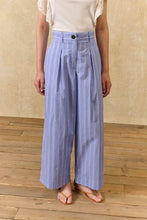 Load image into Gallery viewer, PANTS FEDERICA-BLUE OCEAN STRIPES
