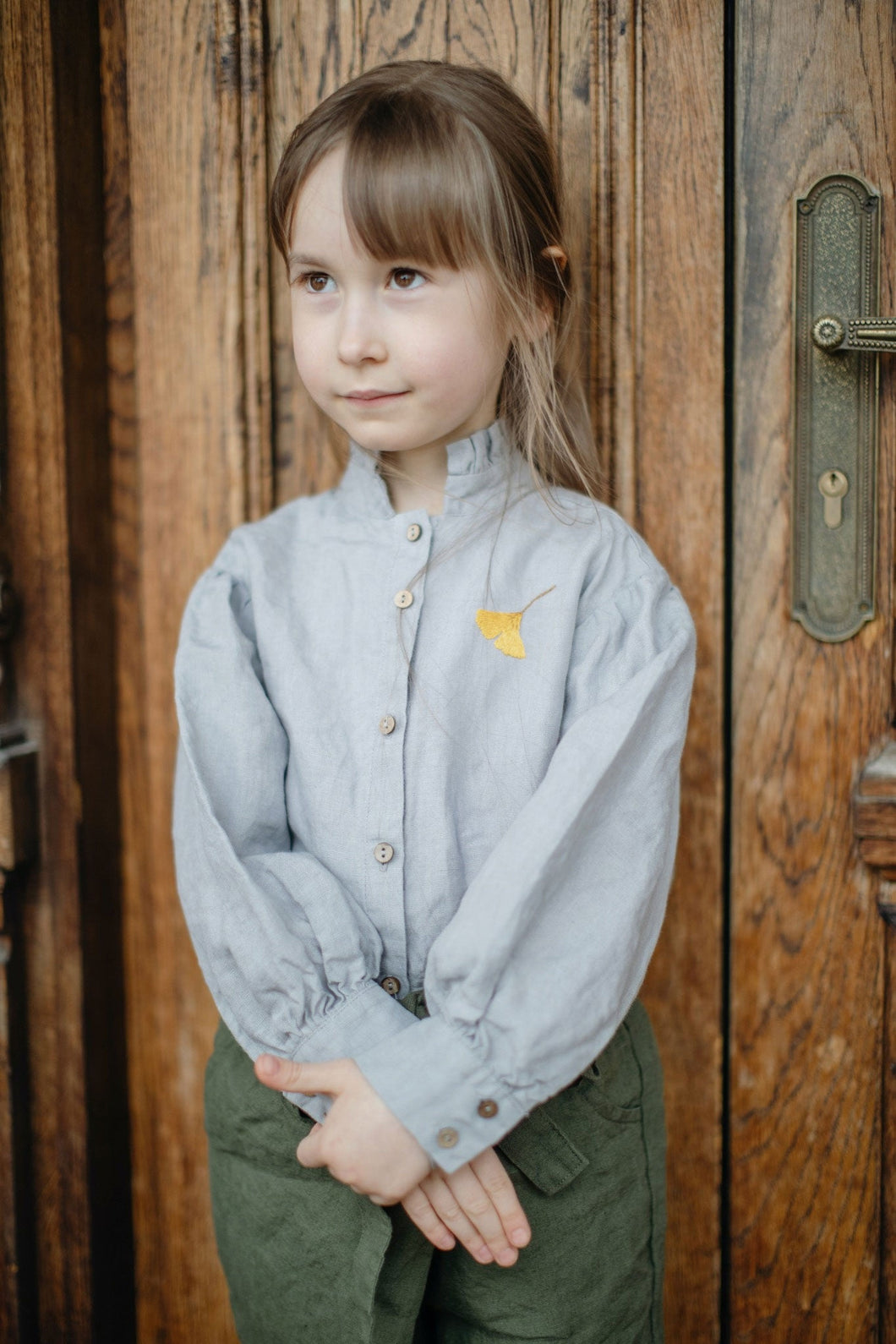 Linen Blouse Giulia for Girls