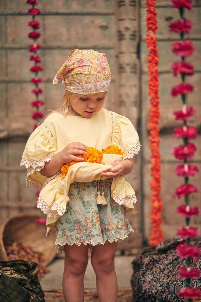 SHORTS VALLALOID-WATER JODHPUR FLOWER